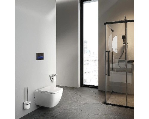 Комплект унитаза с инсталляцией AM.PM Gem FlashClean IS100201.901701 с сиденьем Микролифт и Белой глянцевой клавишей смыва