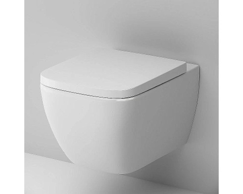 Комплект унитаза с инсталляцией AM.PM Gem FlashClean IS100238.901701 с сиденьем Микролифт и Черной матовой клавишей смыва