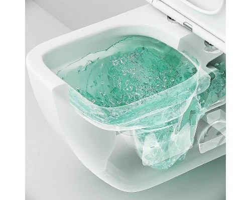 Комплект унитаза с инсталляцией AM.PM Gem FlashClean IS100238.901701 с сиденьем Микролифт и Черной матовой клавишей смыва