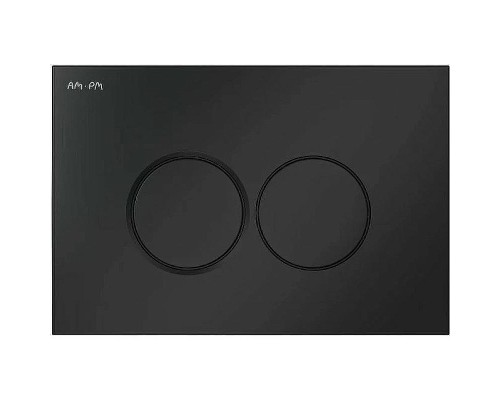 Комплект унитаза с инсталляцией AM.PM Gem FlashClean IS100238.901701 с сиденьем Микролифт и Черной матовой клавишей смыва