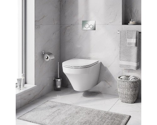 Комплект унитаза с инсталляцией AM.PM Inspire FlashClean IS49051.501700 с сиденьем Микролифт и клавишей смыва Хром