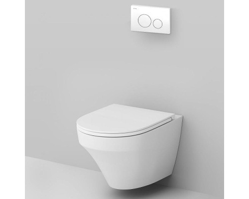 Комплект унитаза с инсталляцией AM.PM Inspire FlashClean IS49001.501700 с сиденьем Микролифт и Белой клавишей смыва