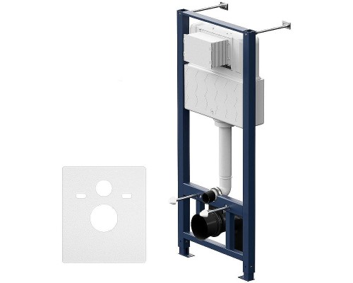 Комплект унитаза с инсталляцией AM.PM Inspire 2.0 CK50GD с сиденьем Микролифт с клавишей смыва Хром с гигиеническим душем и аксессуарами для ванной комнаты