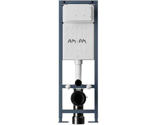 Комплект унитаза с инсталляцией AM.PM Jupiter IS110138.DX77C1700 с сиденьем Микролифт и Черной матовой клавишей смыва