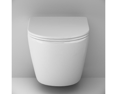 Комплект унитаза с инсталляцией AM.PM Like IS90138.801900 с сиденьем Микролифт и Черной матовой клавишей смыва