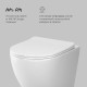 Комплект унитаза с инсталляцией AM.PM Like IS90251.801900 с сиденьем Микролифт и клавишей смыва Хром глянцевый