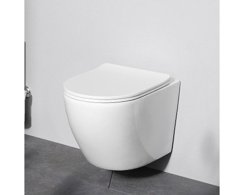 Комплект унитаза с инсталляцией AM.PM Like IS90251.801900 с сиденьем Микролифт и клавишей смыва Хром глянцевый