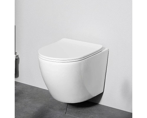 Комплект унитаза с инсталляцией AM.PM Like IS100251.801900 с сиденьем Микролифт и клавишей смыва Хром глянцевый