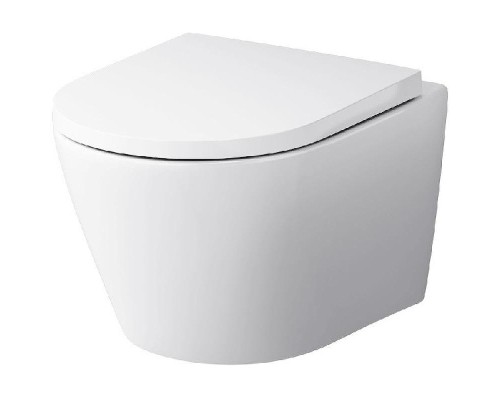 Унитаз AM.PM Sense FlashClean CK74H0403W подвесной с гигиеническим душем и ершиком с сиденьем Микролифт