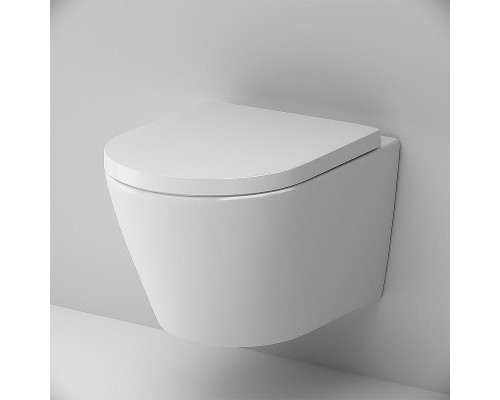 Унитаз AM.PM Sense FlashClean CK74H0403W подвесной с гигиеническим душем и ершиком с сиденьем Микролифт