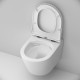 Унитаз AM.PM Sense FlashClean CK74H0403W подвесной с гигиеническим душем и ершиком с сиденьем Микролифт
