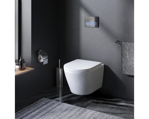 Унитаз AM.PM Sense FlashClean CK74H0403W подвесной с гигиеническим душем и ершиком с сиденьем Микролифт