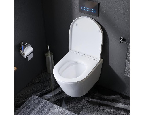 Унитаз AM.PM Sense FlashClean CK74H0403W подвесной с гигиеническим душем и ершиком с сиденьем Микролифт