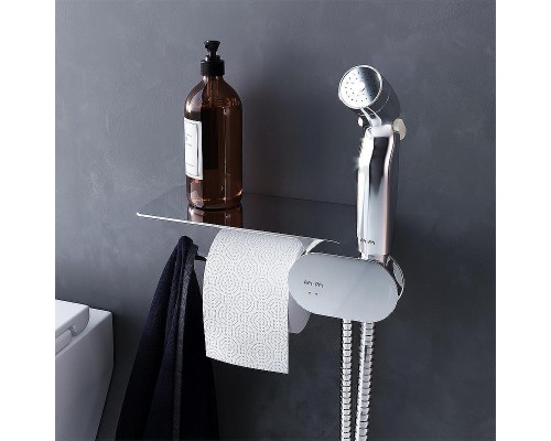 Унитаз AM.PM Sense FlashClean CK74H0403W подвесной с гигиеническим душем и ершиком с сиденьем Микролифт