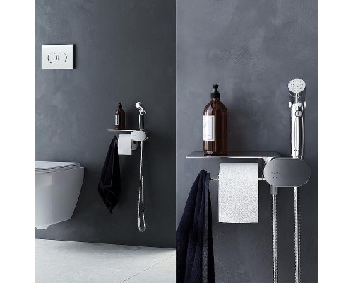 Унитаз AM.PM Sense FlashClean CK74H0403W подвесной с гигиеническим душем и ершиком с сиденьем Микролифт