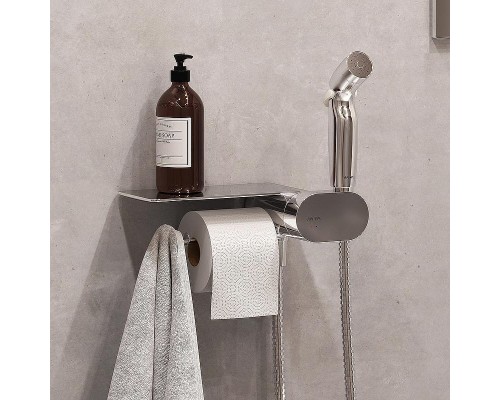 Унитаз AM.PM Sense FlashClean CK74H0403W подвесной с гигиеническим душем и ершиком с сиденьем Микролифт