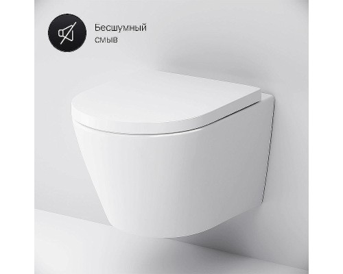 Комплект унитаза с инсталляцией AM.PM Sense FlashClean IS100151.741701 с сиденьем Микролифт и клавишей смыва Хром глянцевый