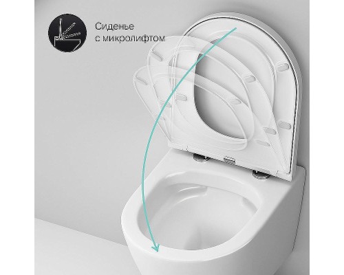 Комплект унитаза с инсталляцией AM.PM Sense FlashClean IS100151.741701 с сиденьем Микролифт и клавишей смыва Хром глянцевый