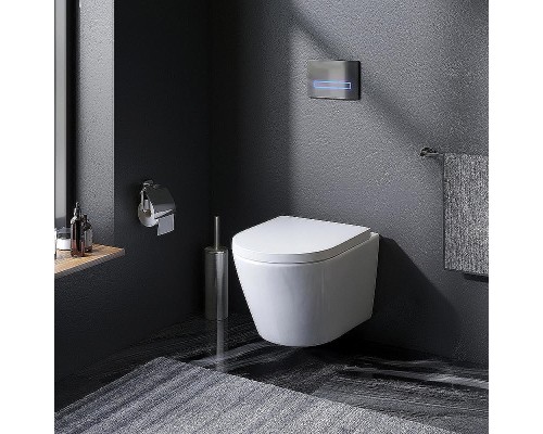 Комплект унитаза с инсталляцией AM.PM Sense FlashClean IS100151.741701 с сиденьем Микролифт и клавишей смыва Хром глянцевый