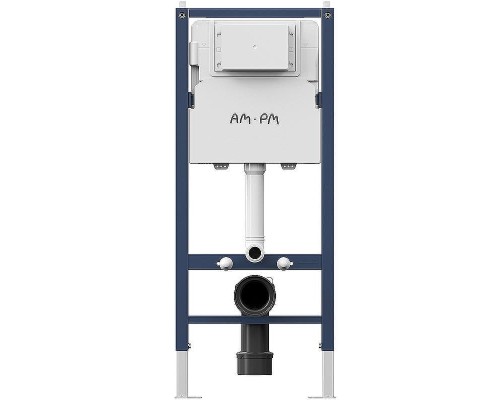 Комплект унитаза с инсталляцией AM.PM Sense FlashClean IS90201.741701 с сиденьем Микролифт и Белой глянцевой клавишей смыва