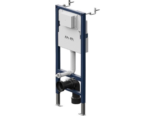 Комплект унитаза с инсталляцией AM.PM Sense FlashClean IS90201.741701 с сиденьем Микролифт и Белой глянцевой клавишей смыва