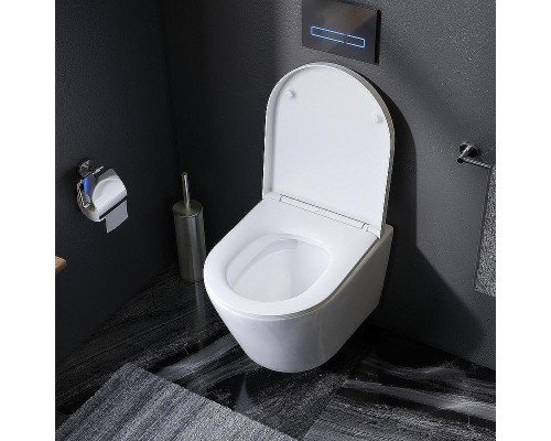 Комплект унитаза с инсталляцией AM.PM Sense FlashClean IS90201.741701 с сиденьем Микролифт и Белой глянцевой клавишей смыва