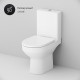 Унитаз компакт AM.PM Spirit CK70DC с аксессуарами для ванной комнаты с бачком и сиденьем Микролифт