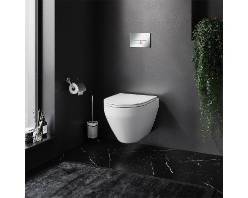 Комплект унитаза с инсталляцией AM.PM Spirit V2.0 FlashClean IS47051.701700 с сиденьем Микролифт и клавишей смыва Хром