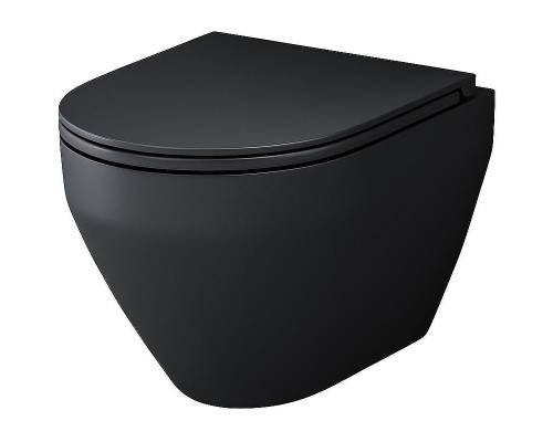 Комплект унитаза с инсталляцией AM.PM Spirit V2.0 FlashClean IS47038.701700MB Черный матовый с сиденьем Микролифт и Черной матовой клавишей смыва