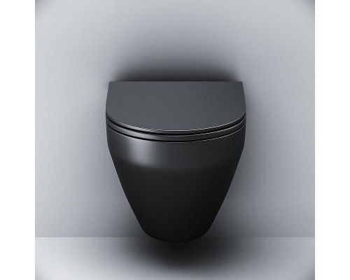 Комплект унитаза с инсталляцией AM.PM Spirit V2.0 FlashClean IS47038.701700MB Черный матовый с сиденьем Микролифт и Черной матовой клавишей смыва