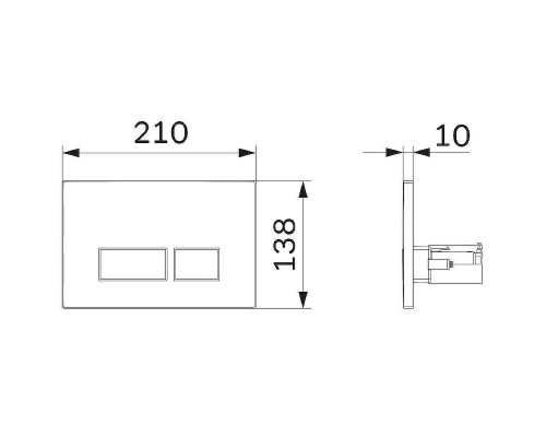Комплект унитаза с инсталляцией AM.PM Spirit V2.0 FlashClean IS47051.701700MB Черный матовый с сиденьем Микролифт и клавишей смыва Хром глянцевый