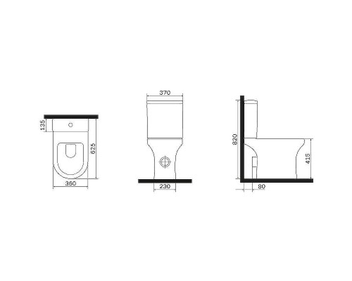 Унитаз компакт AM.PM X-joy C85A8601SC с бачком и сиденьем Микролифт