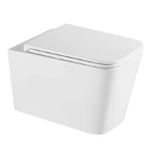 Унитаз AQUAme AQM2015PRO подвесной цвет Белый глянцевый с сиденьем Микролифт