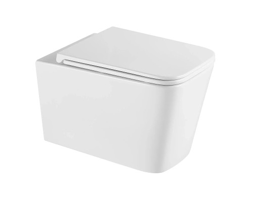 Унитаз AQUAme AQM2015PRO подвесной цвет Белый глянцевый с сиденьем Микролифт