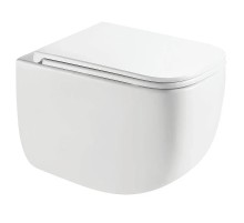 Унитаз AQUAme AQM2016PRO подвесной цвет Белый глянцевый с сиденьем Микролифт