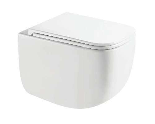 Унитаз AQUAme AQM2016PRO подвесной цвет Белый глянцевый с сиденьем Микролифт