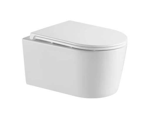 Унитаз AQUAme AQM2017PRO подвесной цвет Белый глянцевый с сиденьем Микролифт