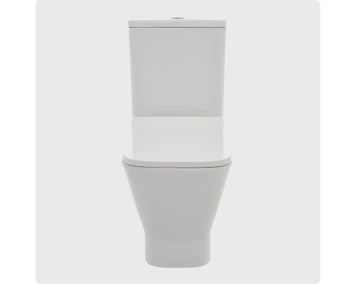 Унитаз компакт AQUAme AQM1005PRO цвет Белый глянец без бачка с сиденьем Микролифт