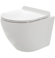 Унитаз AQUAme AQM2002 подвесной Белый глянец с сиденьем Микролифт
