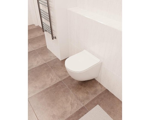 Унитаз AQUAme AQM2002 подвесной Белый глянец с сиденьем Микролифт