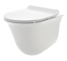 Унитаз AQUAme AQM2005 подвесной Белый глянец с сиденьем Микролифт