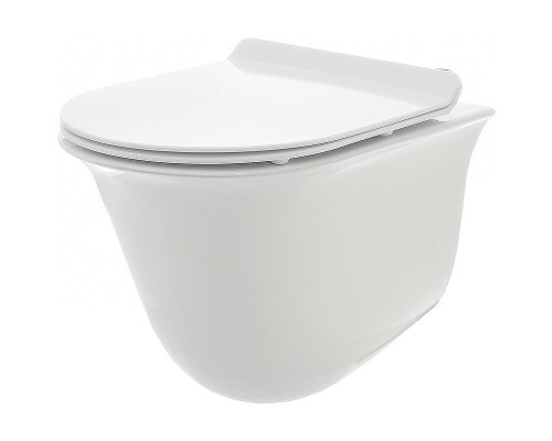 Унитаз AQUAme AQM2005 подвесной Белый глянец с сиденьем Микролифт