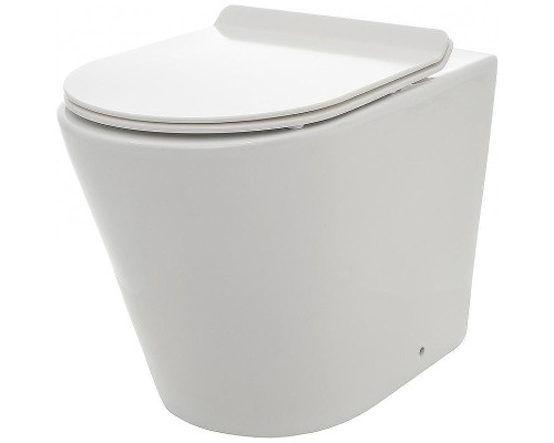 Унитаз AQUAme AQM3001 приставной Белый глянец с сиденьем Микролифт