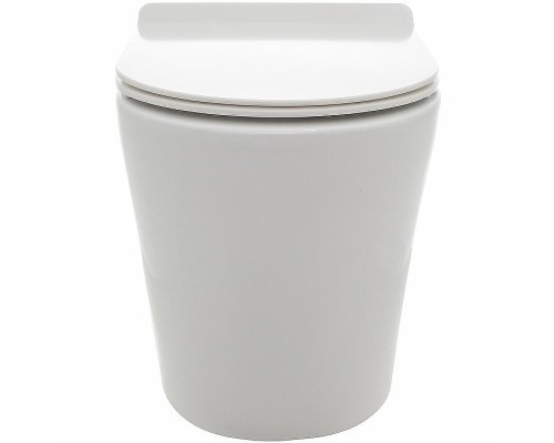 Унитаз AQUAme AQM3001 приставной Белый глянец с сиденьем Микролифт