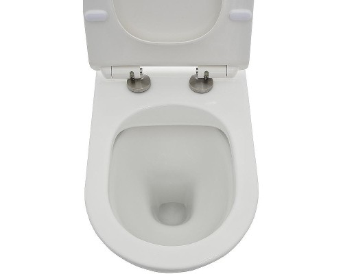 Унитаз AQUAme AQM3001 приставной Белый глянец с сиденьем Микролифт
