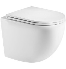 Унитаз AQUAme AQM2002MW подвесной Белый матовый с сиденьем Микролифт