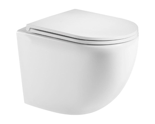 Унитаз AQUAme AQM2002MW подвесной Белый матовый с сиденьем Микролифт