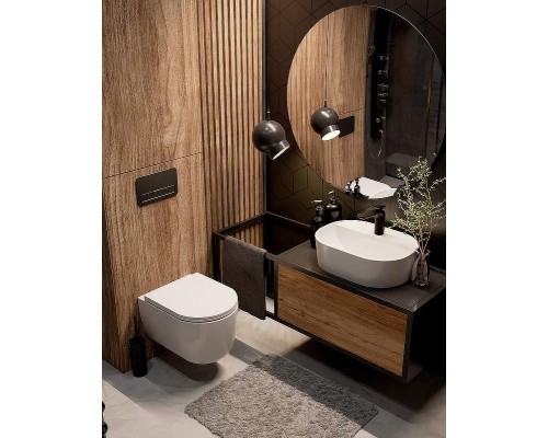 Унитаз AQUAme AQM2013PRO подвесной Белый глянец с сиденьем Микролифт