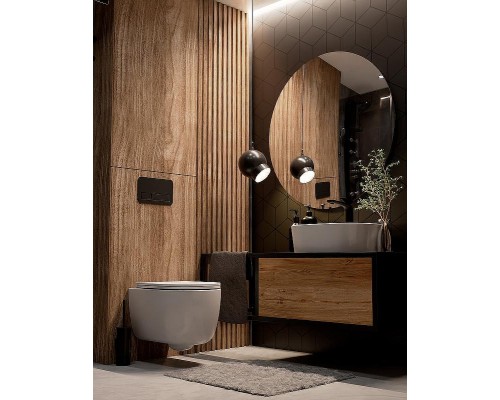 Унитаз AQUAme AQM2013PRO подвесной Белый глянец с сиденьем Микролифт