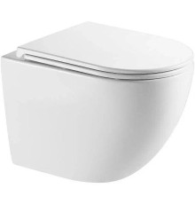 Унитаз AQUAme AQM2002L подвесной Белый глянец с сиденьем Микролифт